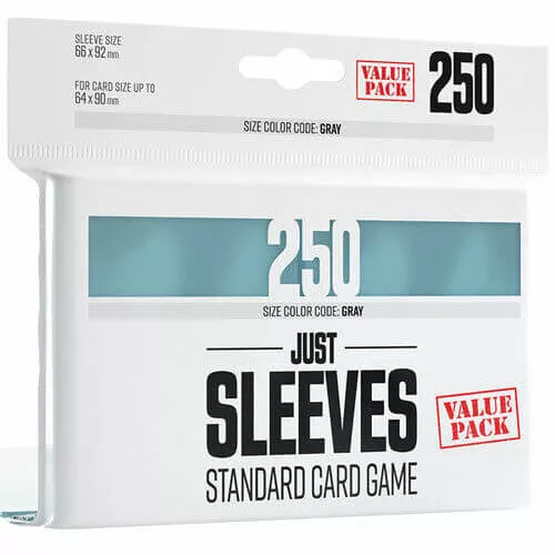 Obaly na karty Gamegenic Just Sleeves - Standard Card Game Clear - 250 ks