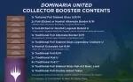 Magic the Gathering Dominaria United Collector Booster - rozložení karet v boosteru