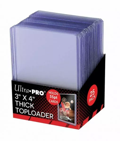 Toploader Ultra Pro 3x4 Thick 55PT Toploaders - 25 ks 