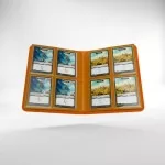 Album na karty Gamegenic Casual 8-Pocket Orange - otevřené album s kartami Standard Size