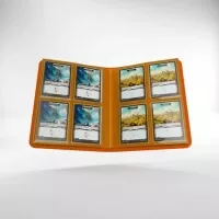 Album na karty Gamegenic Casual 8-Pocket Orange - otevřené album s kartami Standard Size