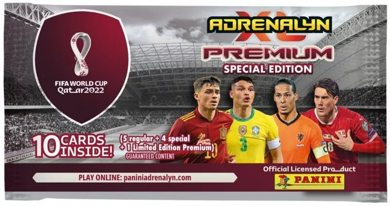 Panini World Cup Katar 2022 - Premium balíček - fotbalové karty