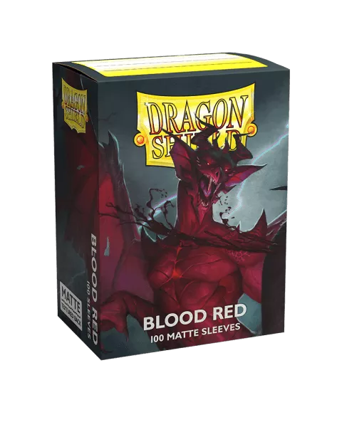 Obaly na karty Dragon Shield Standard Sleeves - Matte Blood Red - 100 ks