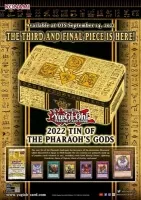 Yu-Gi-Oh 2022 Tin of the Pharaoh’s Gods plechová krabička - reklamní leták
