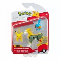 Pokémon akční figurky 3-Pack Mudkip, Pikachu #1 a Boltund