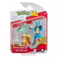 Pokémon akční figurky 3-Pack Growlithe, Dreepy, Lucario 5 cm
