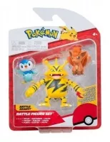 Pokémon akční figurky 3-Pack Piplup, Vulpix, Electabuzz 5-7 cm - v balení