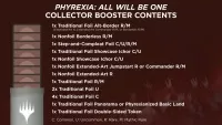 Magic the Gathering Phyrexia All Will Be One Collector Booster obsah baleni