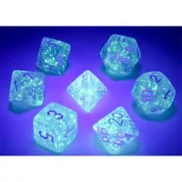 Borealis Luminary Sky Blue/White Polyhedral 7-Die Set