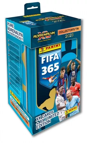 Fotbalové karty Panini FIFA 365 2022/2023 Adrenalyn - plechovka velká