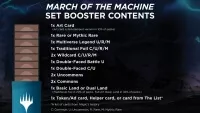 Magic the Gathering March of the Machine Set Booster obsah baleni