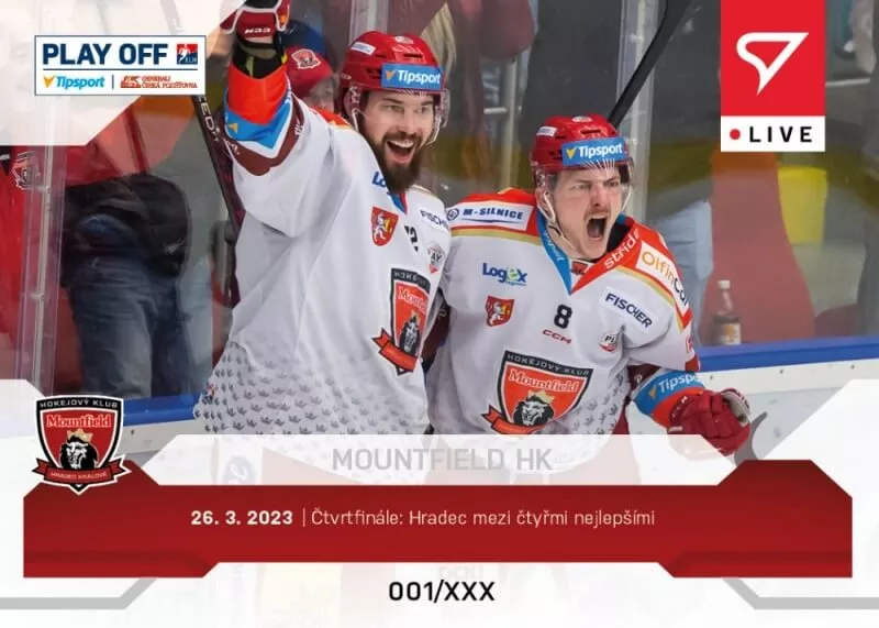 Hokejová karta Tipsport ELH 2022-2023 - L-109 Mountfield Hradec Králové