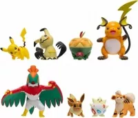 Pokémon akční figurky 8-Pack 5 - 8 cm (Pikachu, Eevee, Appletun a další) - všechny figurky