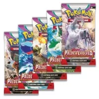 Pokémon TCG: Paldea Evolved - ukázka několika boosterů v boxu