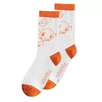Bílo-oranžové ponožky Pokémon Squirtle