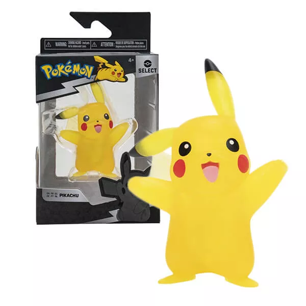 Pokémon akční figurka Pikachu - průsvitná - 7,5 cm