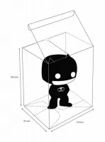 Box Ultimate Guard na klasické Funko POP! figurky - ilustrace s rozměry