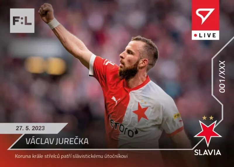 Fotbalová karta Fortuna Liga 22-23 L-116 Václav Jurečka