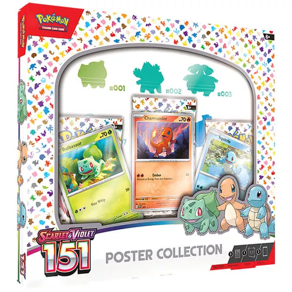 Pokémon Scarlet & Violet 151 Poster Collection (plakát, 3x booster, 3x promo karta)