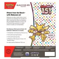 Pokémon 151 Alakazam ex Box - zadní strana balení