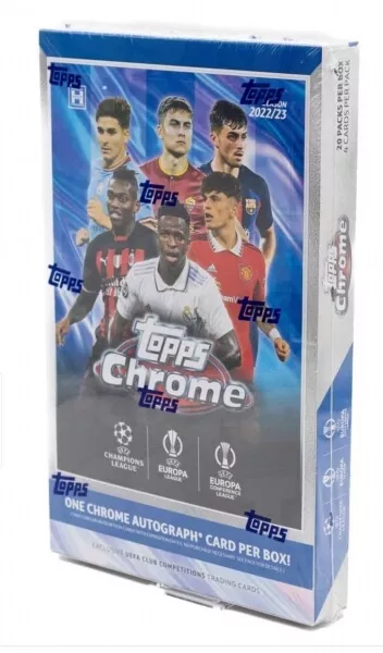 2022-2023 Topps Chrome Champions League Hobby Box - fotbalové karty