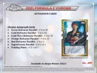 2021 Topps Chrome F1 Formula 1 Racing Hobby balíček - plnění 4
