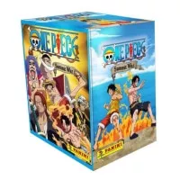 Ukázka celého boxu s 36 samolepkami ONE PIECE 