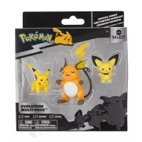 Dárkové balení 3 akčních figurek Pokémon - Piachu, Pikachu a Raichu