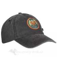 DC Superman Curved Bill Cap Vintage Wash