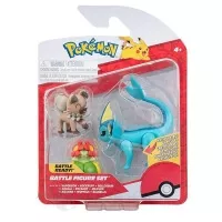 Pokémon Battle Figure Set Figure 3-Pack Rockruff, Bellossom, Vaporeon