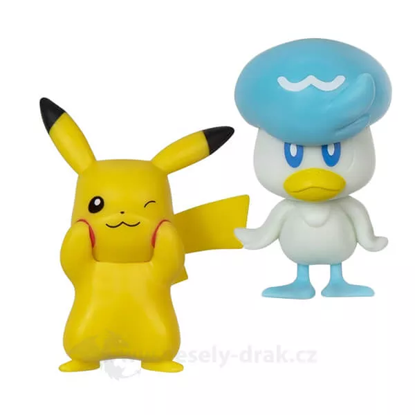 Pokémon akční figurky Pikachu a Quaxly 5 cm