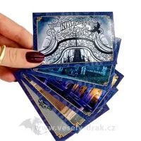Sběratelské karty z dárkového setu Wednesday Nevermore 