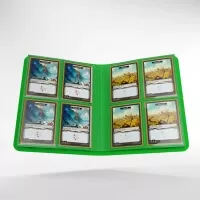 Album na karty Gamegenic Casual 8-Pocket Green - otevřené album s kartami Standard Size