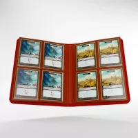 Album na karty Gamegenic Casual 8-Pocket Red - otevřené album s kartami Standard Size