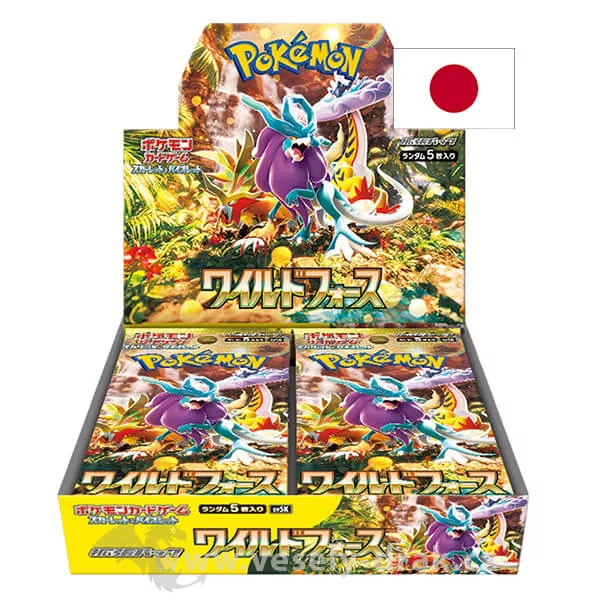 Pokémon Scarlet and Violet Wild Force Booster Box - japonsky