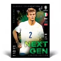 EURO 2024 Topps Match Attax Next Gen Classic Celebration Limited Edition Scalvini