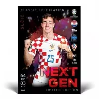 EURO 2024 Topps Match Attax Next Gen Classic Celebration Limited Edition Sucic
