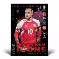 EURO 2024 Topps Match Attax International Icons Classic Celebration Limited Edition Eriksen