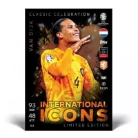 EURO 2024 Topps Match Attax International Icons Classic Celebration Limited Edition van Dijk