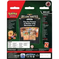 Zadní strana hotového balíčku Pokémon Ninetales ex Deluxe Battle Deck