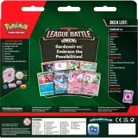 Pokémon Gardevoir ex League Battle Deck - zadní strana balení turnajového balíčku