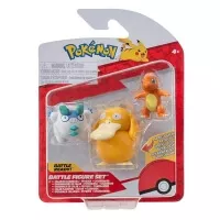 Balení 3 akčních figurek Pokémon - Charmander, Psyduck a Galarian Darumaka