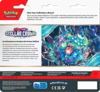 Pokemon Stellar Crown 3 Pack Blister - Latias zadni strana