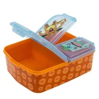 Svačinový box Pokémon se třemi oddělenými komorami