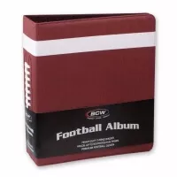 Krouzkove album BCW Collectors Football Album - Premium Brown s obalem