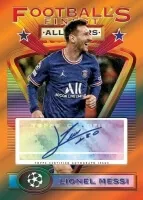 2021-2022 Topps UEFA Champions League Finest Flashbacks Hobby karta Lionel Messi