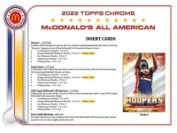 2022 NBA karty Topps Chrome McDonald's All American Basketball Hobby 4
