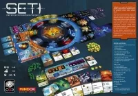 Desková hra SETI: Pátrání po mimozemské inteligenci + promo Pluto - zadní strana krabice