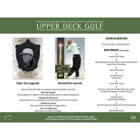 Golfové karty Upper Deck 2024 Hobby Box - plnění
