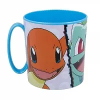 Plastový Pokémon hrnek - Squirtle, Bulbasaur a Charmander - 390 ml